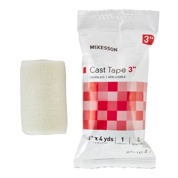 McKesson Cast Tape, Water-Activated Resin Casting Tape - White, 3 in x 12 ft, 1 Count, 10 Packs, 10 Total