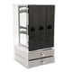thumbnail image 1 of Organizador de joyas, acrílico transparente, gris, flocado, cajón de joyería de gran capacidad de 5 capas, 1 of 10