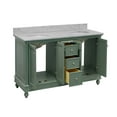 thumbnail image 7 of Bella 60" Double Bathroom Vanity with Sage Green Cabinet and Carrara Marble Top, 7 of 7