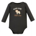 thumbnail image 6 of Hudson Baby Infant Boy Cotton Long-Sleeve Bodysuits, Brave Lion 5 Pack, Newborn, 6 of 7