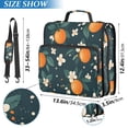 thumbnail image 2 of FORMRS Zipper Binder with Shoulder Strap 2-inch Ring 500 Sheet Capacity File Bag, Green Floral Oranges, 2 of 5