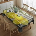 thumbnail image 4 of Hello Summer Lemon Fruit Table Cloth,Wrinkle Free Table Cover with Polyester,Waterproof Reusable Table Cloths for Weeding Birthday Tea Party Decorations (Rectangle,60x84inch), 4 of 5