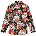 thumbnail image 2 of SSLR Big Boys Cotton Casual Button Down Long Sleeve Shirt Floral Shirt, 2 of 8