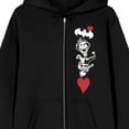 thumbnail image 2 of Batman Mad Love Long Sleeve Black Adult Zip-Up Hoodie, 2 of 7