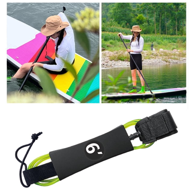 Correa para tabla de surf, correas elásticas para surf, correa recta para tabla de remo, TPU , cuerda para pierna, tobillo, pie, pierna, correa par 6 pies