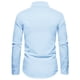 thumbnail image 3 of Men's Solid Color Striped Long Sleeve Shirt Men's Casual Fashion Shirt3XL, 3 of 4