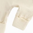 thumbnail image 4 of mgoYE Newborn Baby Boy Girl Clothes Hi I'm New Here Coming Home From Hospital Outfits Gender Neutral One Piece Romper(Beige,0-3 Months), 4 of 6