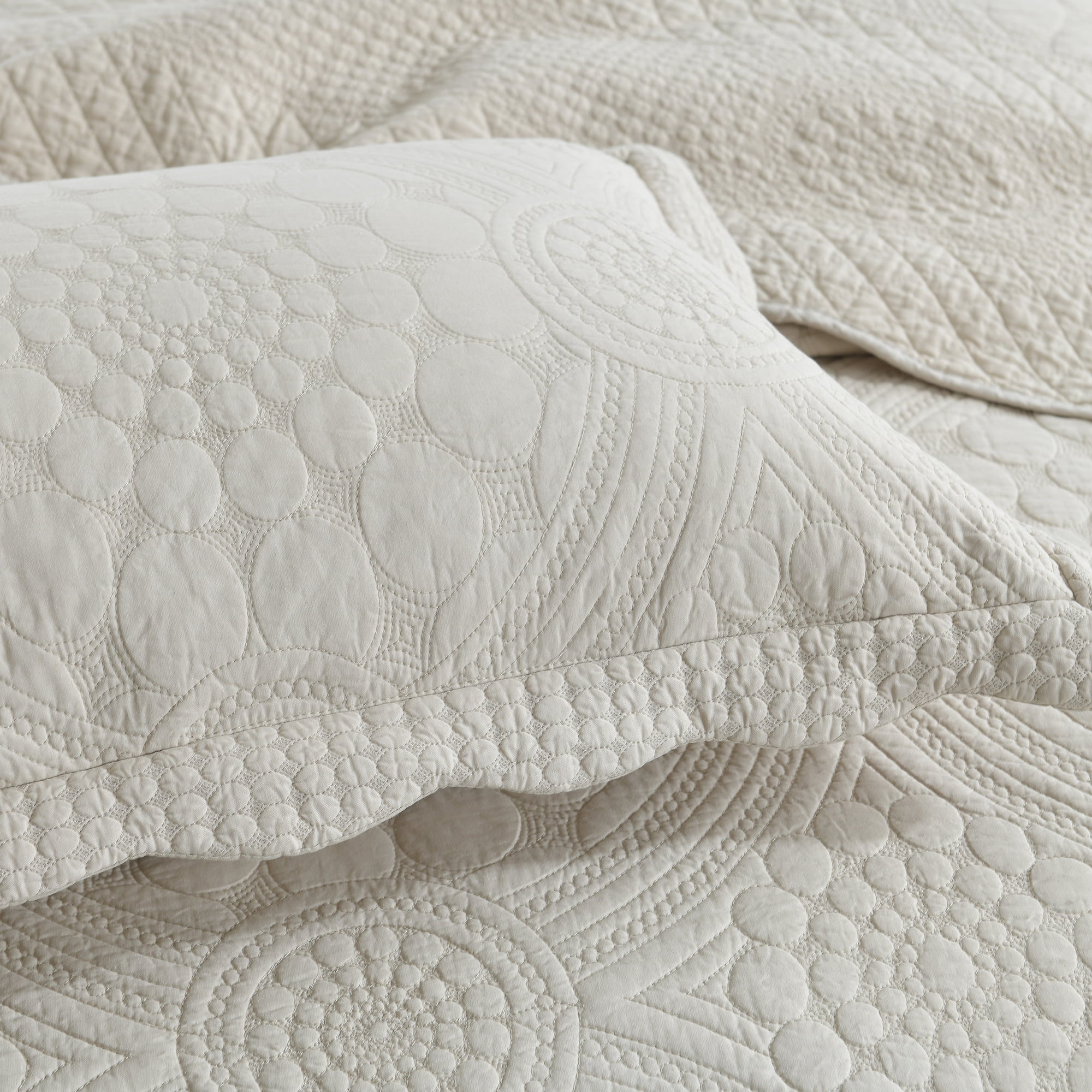 MarCielo 3-Piece Elegant Beige Coverlet Sets, King