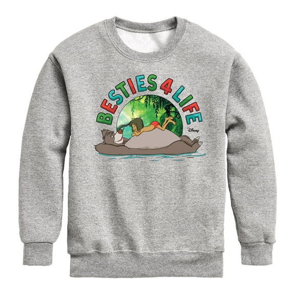 Disney - The Jungle Book - Besties 4 Life - Boys Crew Fleece Sweatshirt