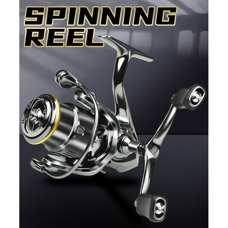 Mulanimo Saltwater Spinning Reel Full Metal Frame 15 LBs Max Drag Surf Spinning  Reel 5.2 : 1 High Speed Ultralight Fishing Reels Spinning 
