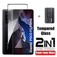 thumbnail image 2 of Xiaomi POCO F5 Pro 5G 2023 Protector De Pantalla 2 En 1 Cubierta Completa Vidrio Templado Para Mi PocoF5 POCOF5Pro F5Pro Lente De Cámara Película De Para Teléfono, 2 of 4
