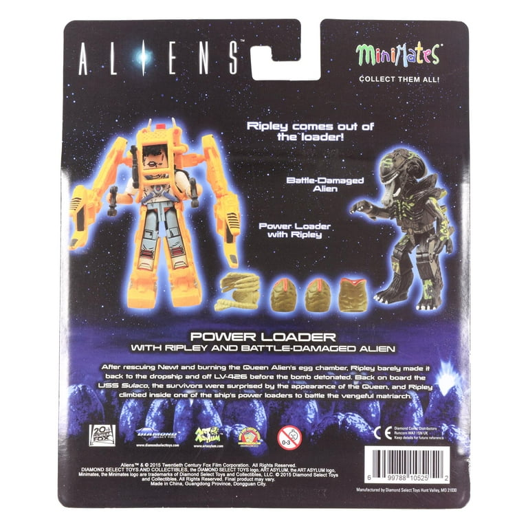 Aliens Deluxe Power Loader Action Figure Toy Set with Ripley