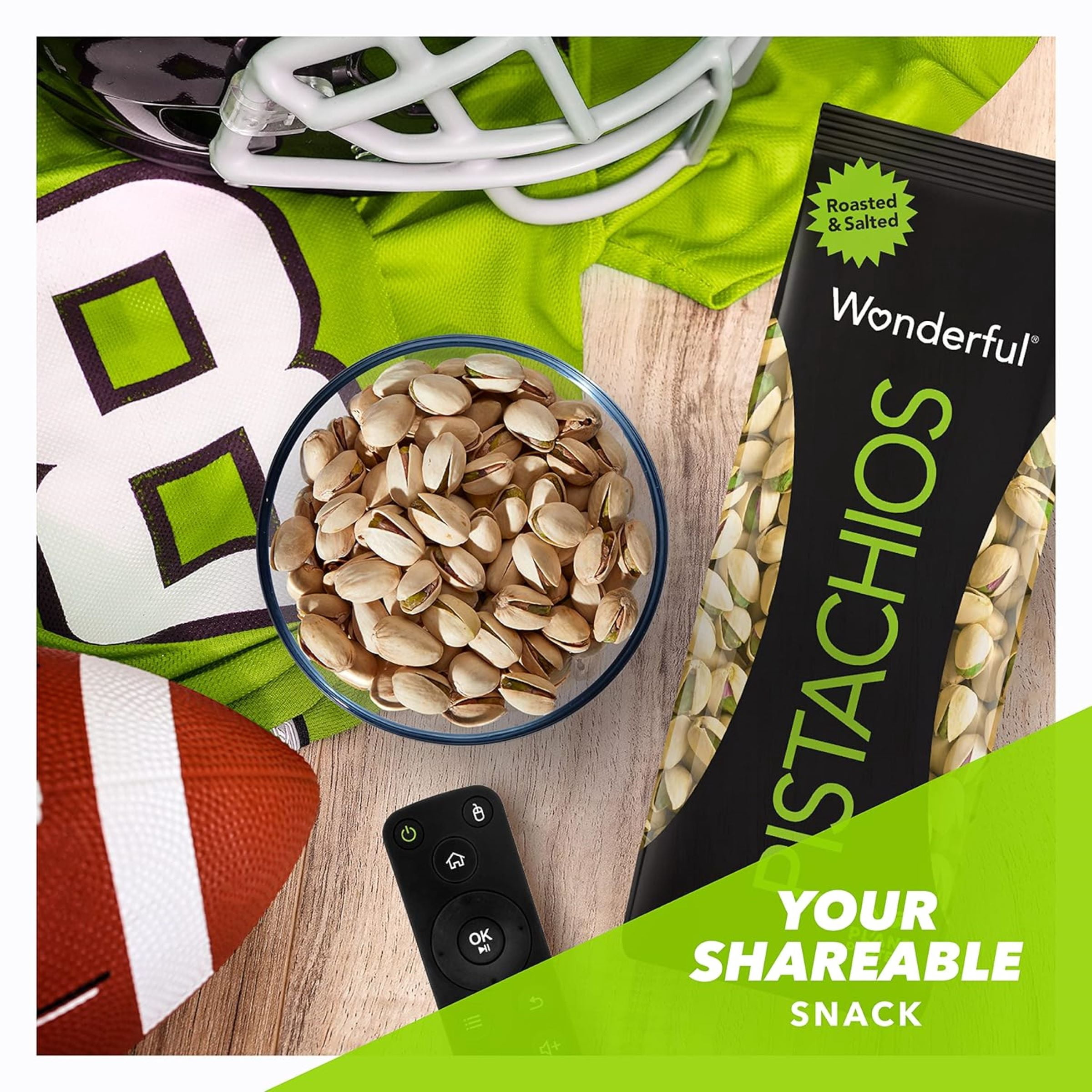 (12 pack) Wonderful Pistachios In-Shell Roasted & Salted Nuts, 8 Ounce Bag