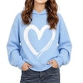 thumbnail image 3 of Ohufall 1-10 Years Kids Girls Sweatshirts Hooded Heart Print Long Sleeve Top Casual Loose Comfy Fashion Sweatshirt, 3 of 6