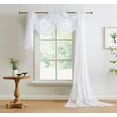 thumbnail image 3 of WARM HOME DESIGNS 55 x 216 Inch White Lace Canopy Bed Curtains are Perfect for Queen Bed Canopy to Create Black Bedroom Decor, Gothic Bedroom Decor or Halloween Room Decor. LEC CANOPY 216 WHITE, 3 of 3