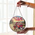 thumbnail image 2 of Be My Valentine's Cocker Spaniel Truck Full of Love Flower Balloon Stained Glass Suncatcher Cockers Dog Lover Gifts Window Hanging Sign Decor - 02029, 2 of 5