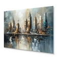 thumbnail image 2 of Designart "Skyscraper Abstract 2" City Metal Wall Art, 2 of 5