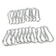 thumbnail image 4 of Mosquetones en forma de calabaza de aleación de aluminio de 20 piezas hebillas de llavero al aire libre - plata kusrkot 20pcs hebillas del llavero, 4 of 8