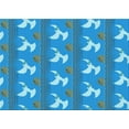 thumbnail image 1 of Ahgly Company Machine Washable Indoor Rectangle Transitional Blue Area Rugs, 3' x 5', 1 of 7