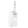 thumbnail image 1 of ColoMX Monedero transparente con llavero para mujer, pequeño monedero transparente con cremallera, mini pulsera, llavero, cartera impermeable para viajes al aire libre, 1 of 8