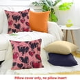 thumbnail image 4 of PRATYUS Hearts Square Pillow Covers for Home Sofa Couch Decoration 20x20in, 4 of 5