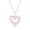 Rose Gold Vermeil Plated Silver, variant on Cali Trove Double Heart Diamond Pendant, 1/2 Ct Natural Diamonds, Sterling Silver, 18" Chain, Gift for Her