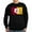 Black, variant on - Kappa Alpha Order Supplemental Flag Sweatshirt - Classic Crew Neck Sweatshirt