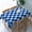 Blue Argyle, variant on Tablecloth Rectangle Blue Argyle Polyester Fabric Table Cloth, Water Resistant & Wrinkle Free Table Cover for Kitchen and Dining Room Tabletop 60"x84" (4-6 Seats)