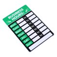 thumbnail image 1 of Unique Bargains Business Hour Sign PVC Self Adhesive Operation Hour Sticker Green, 1 of 5