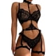 thumbnail image 1 of Gibobby Ropa interior mujer sexy Lencería sexy para mujer, conjunto de camisón de malla, camisón sexy para el hogar, lencería para mujer(Negro, CH), 1 of 4