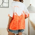 thumbnail image 6 of OAVQHLG3B T shirts for women Summer Casual Casual Round Neck Short Sleeve Print Top T-Shirt, 6 of 7
