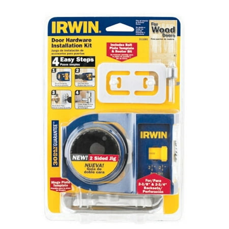 Irwin 2 3 4 In L Carbon Steel Door Lock Installation Kit 1 Pc