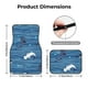 thumbnail image 5 of Fotbe Sharks on White Blue Striped Juego de 4 Tapetes para Auto con Estampado – Alfombrillas de Goma Reforzada, Diseño Antideslizante, Protección para Todo el Año – Vehículos, Autos, Camionetas y SUVs, 5 of 7