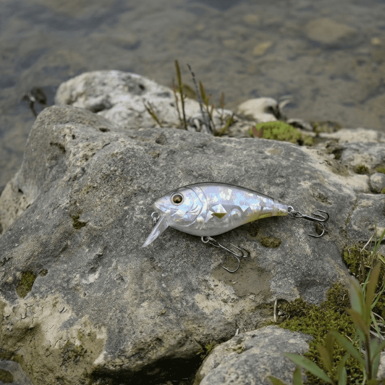 Ozark Trail Purple Ghost Squarebill Crankbait Fishing Lure