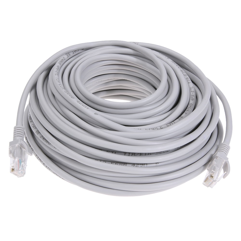 Ethernet Cable 82 Ft LAN Cable, Internet Cable, Patch Cable and Network Cable - (Silver) 82 Feet ethernet Cord