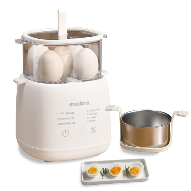 Cocedor Eléctrico de Huevos meedome 9 Huevos 7 en 1 Vaporera
