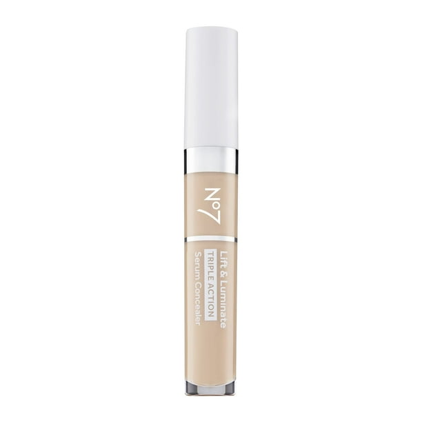 Sérum de triple acción Concealer No7 Lift & Luminate, color claro (8 ml)