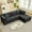 Black, variant on ZAFLY 106" Cloud Sectional Couch with Chaise, L Shaped Sleeper Sofa with Deep Seat, Oversized Modular Couches and Sofas for Living Room - Beige