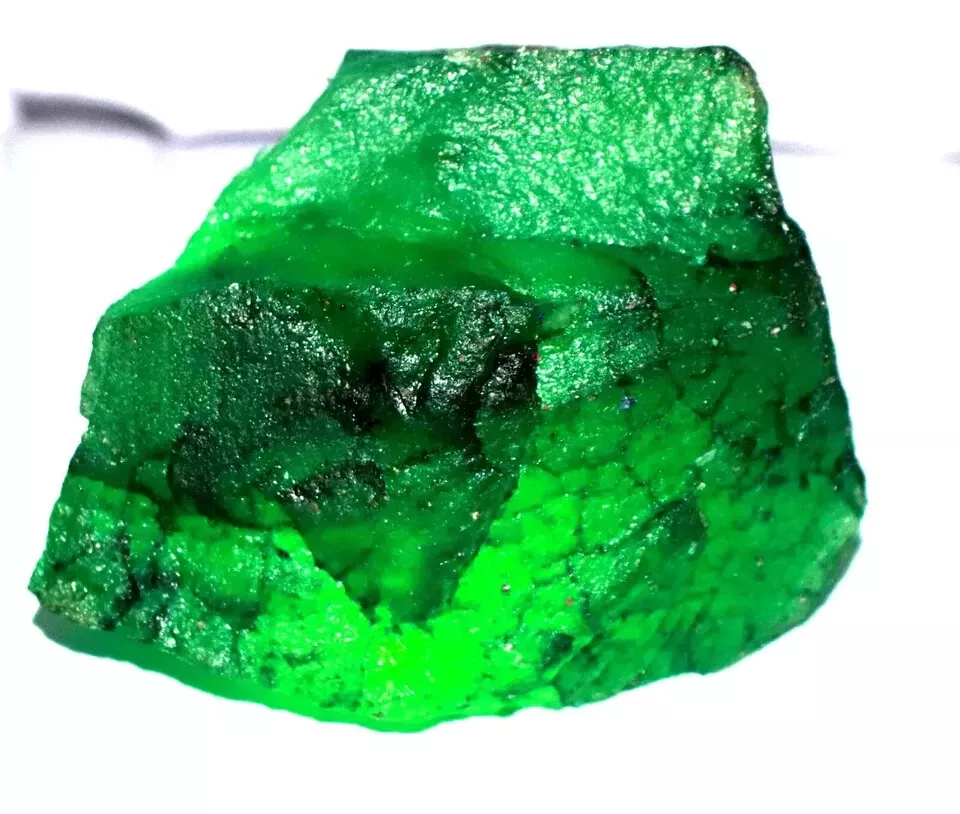 1700.22 Carat Colombian Green Emerald Rough - Natural Uncut Earth Mind Gemstone