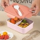 thumbnail image 5 of Bolsa de almuerzo dividida, bolsa de almuerzo de dos compartimentos para la oficina o para guardar cosas, bolsa de almuerzo de bambú ondulada, bolsa de almuerzo de plástico estilo bento,, 5 of 8