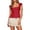 a-131Red29, variant on Womens Ruffle Cap Sleeve Square Neck Front Drawstring Solid Color Peplum Tops Lightweight Sweet Summer Relaxed Fit Casual Blouses For Ladies Casual Top Yellow M