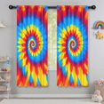 thumbnail image 5 of Blackout Kids Curtains,Colorful Tie Dye Mandala Pattern Childrens Insulated Curtains Set Of 2,Bedroom Essentials,Toddler Room Decor 42"x63", 5 of 5