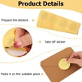 thumbnail image 6 of 1bag 4 styles Office Certificate Embossed Stickers 160pcs 2" Attendance Excellence golden Foil Seals Self Adhesive Sticker Decor Labels for Corporation Invitation Awards Graduate Envelopes Diplomas, 6 of 9