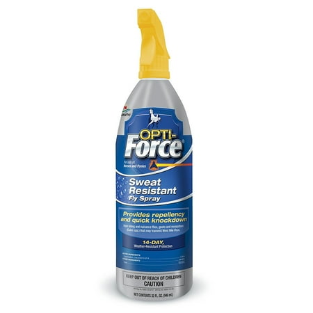 Opti Force Equine Horse Fly Spray 32 oz Sweat Resistant