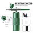 thumbnail image 2 of Portable Airbrush Kit with Compressor 48PSI High-Pressure for Nail Art, Makeup, Painting, 2 of 6