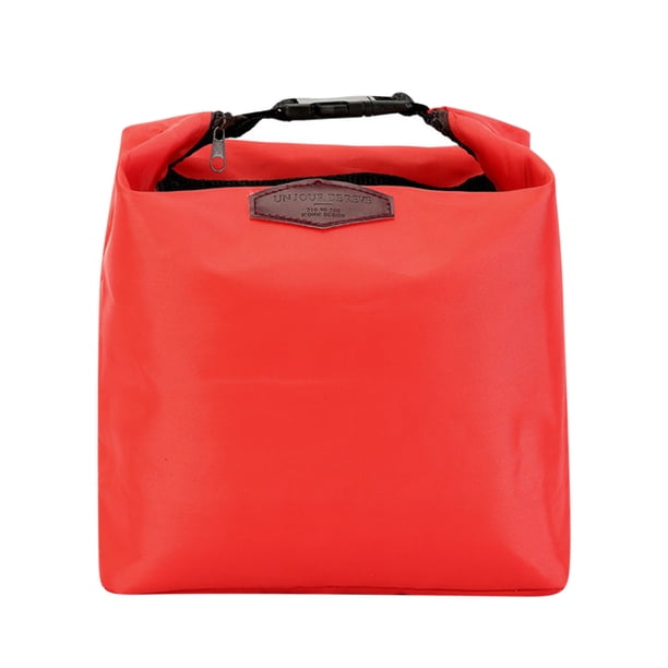 Bolsa térmica para almuerzo, con cierre de cremallera, a prueba de fugas, para picnic, trabajo y viajes al aire libre, gran capacidad para llevar refrigerios y bebidas, diseño plegable y portátil.