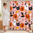 thumbnail image 3 of Leeye Halloween Shower Curtain Waterproof Quick Install Decorative Pumpkin Printed For Bathroom Bathtub, 3 of 4