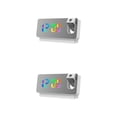 thumbnail image 1 of Bewildely Proyector LED Reloj despertador Alarmas fuertes Pared Techo USB Silencioso para estudiantes Blanco Escribe un 2piezas, 1 of 1