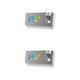 thumbnail image 1 of Bewildely Proyector LED Reloj despertador Alarmas fuertes Pared Techo USB Silencioso para estudiantes Blanco Escribe un 2piezas, 1 of 1