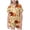00-Khaki1109, variant on WOYY Girls Thanksgiving Pajama Sets Turkey Short Sleeve Button Down Top Shorts, Sizes 2-13